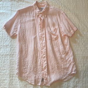 Abercrombie 100% linen button down T-shirt